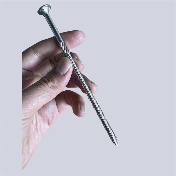 SS DECK SCREW SOCKET DRIVE WITH STAR THREAD AND SLOT